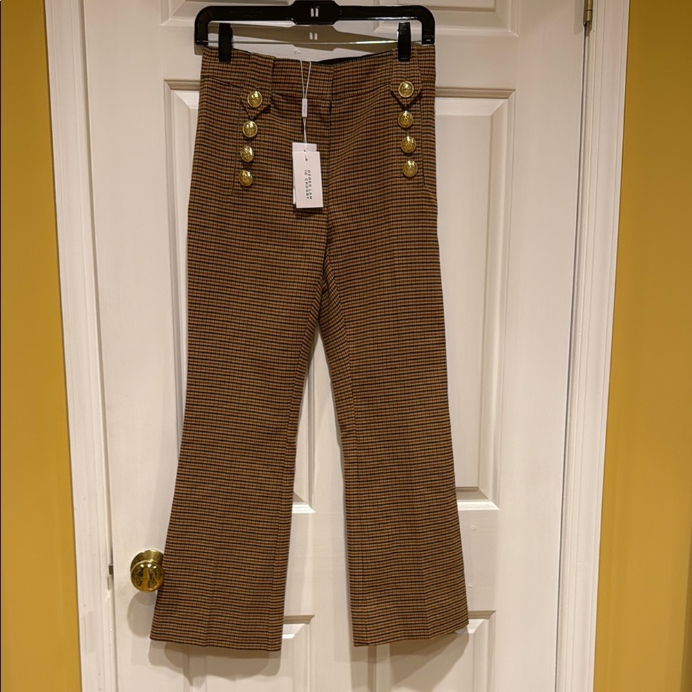 10 Crosby Derek Lam Brown Cropped Pants